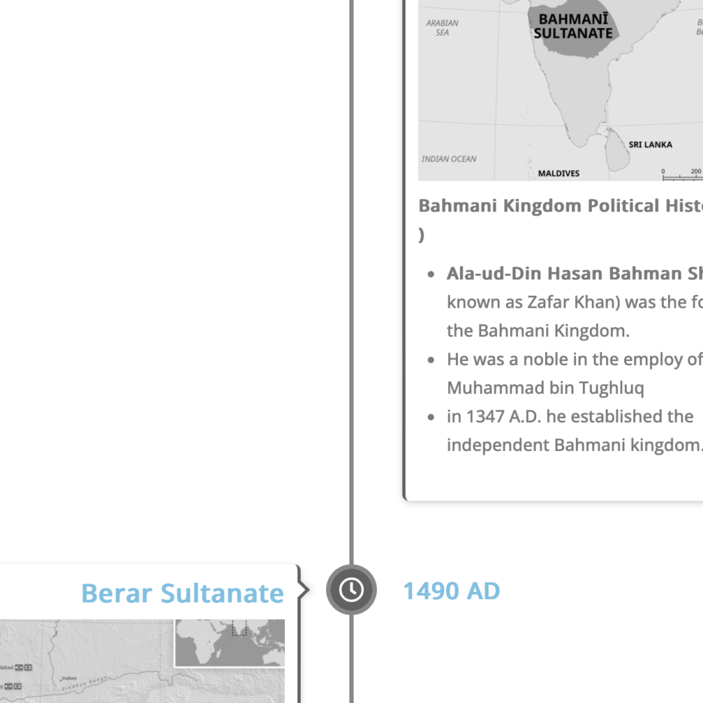 Bahmani Kingdom timeline
